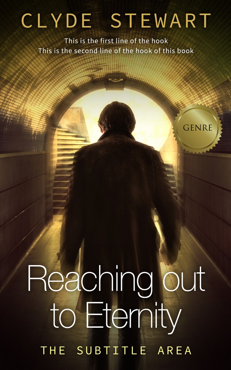 2D view of Premade Action & Adventure Book Cover - Eternity