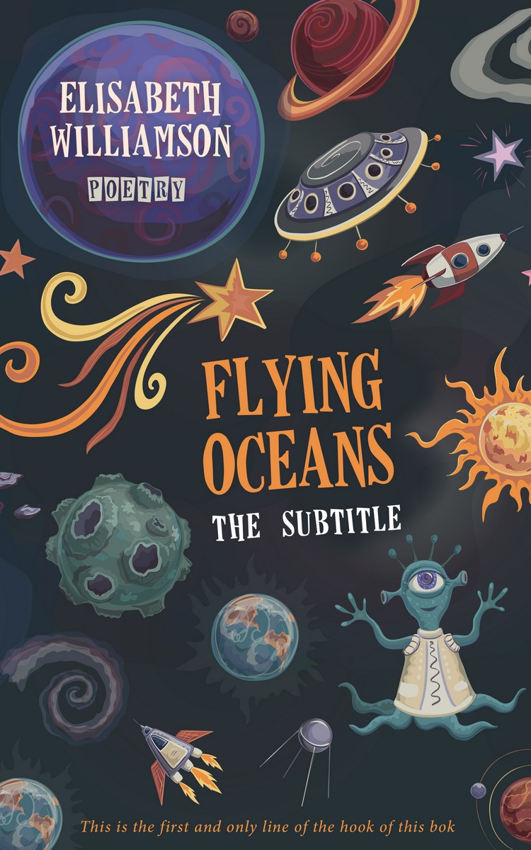 2D view of Premade Science Fiction Book Cover - Outer Space