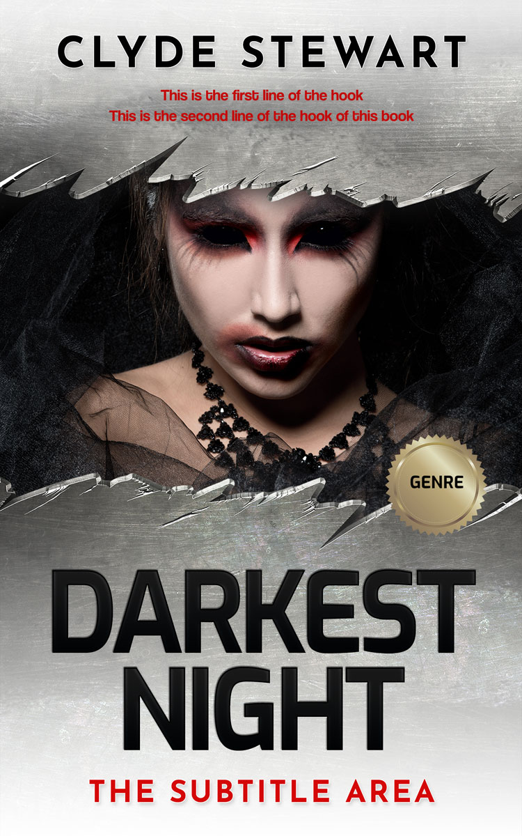 2D view of Premade Paranormal & Urban Book Cover - Elephant