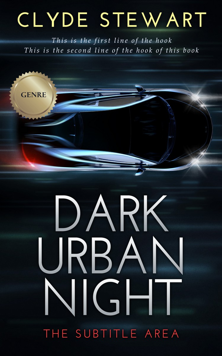 2D view of Premade Action & Adventure Book Cover - Bunker