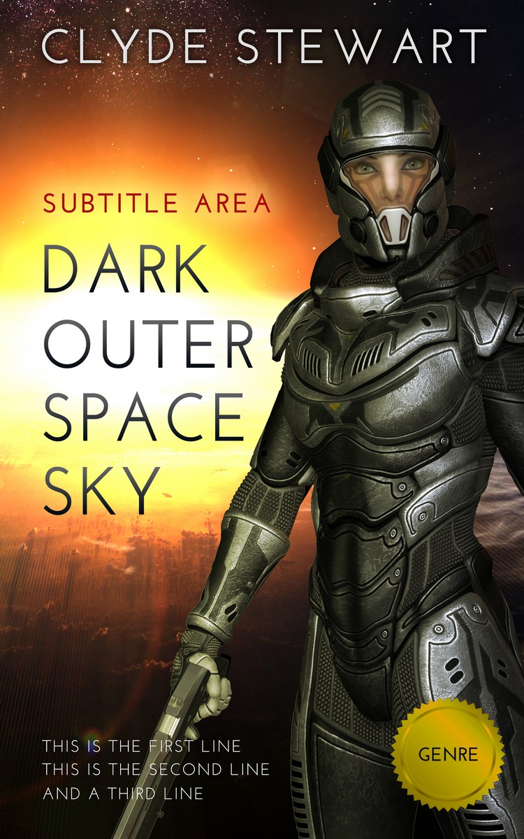 2D view of Premade Science Fiction Book Cover - Rob Roy