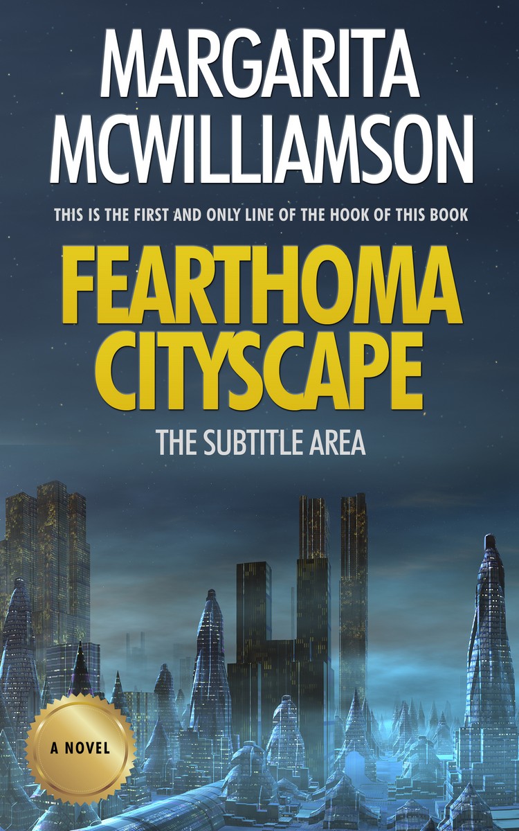 2D view of Premade Science Fiction Book Cover - Oxford Blue