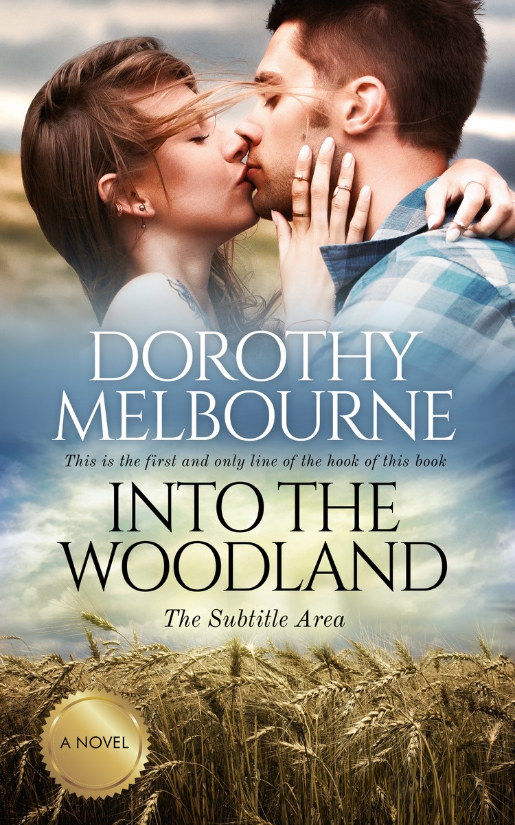 2D view of Premade Romance Book Cover - Soft Amber