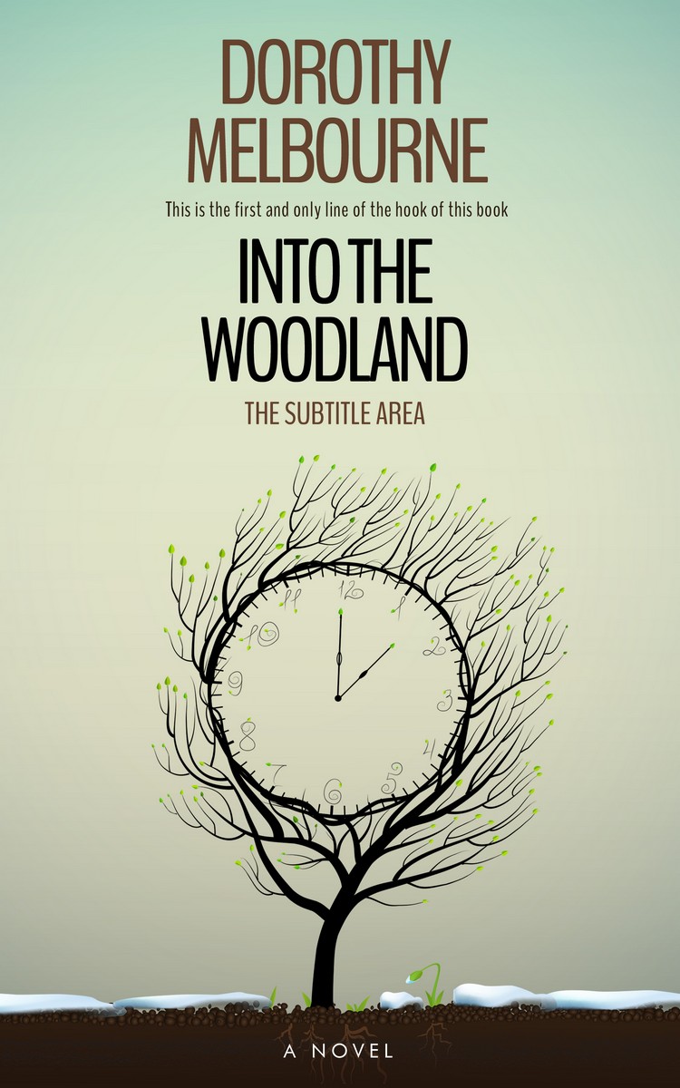 2D view of Premade Fantasy Book Cover - Pale Leaf