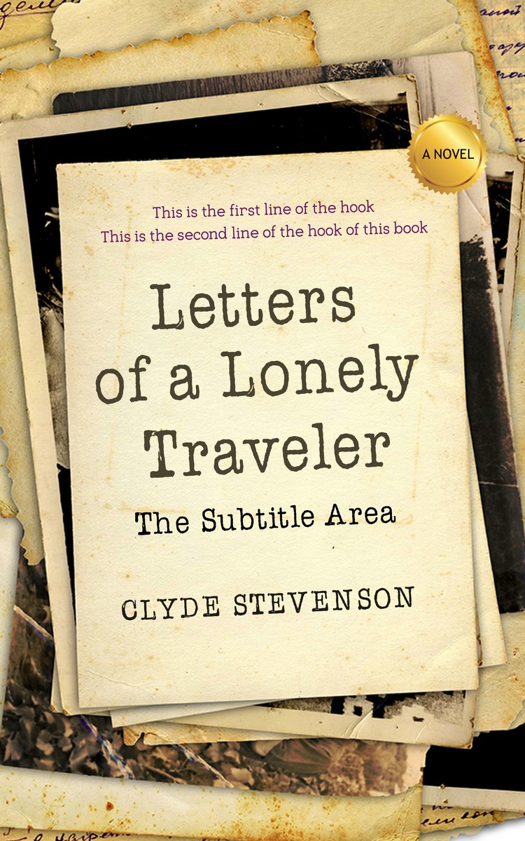 2D view of Premade Abstract Book Cover - Chamois