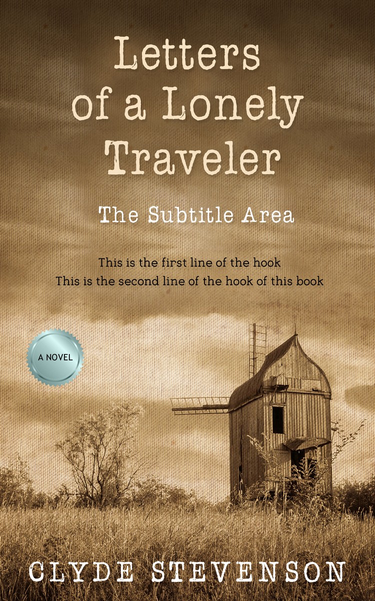 2D view of Premade Travel Book Cover - Leather