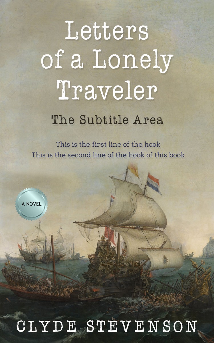 2D view of Premade Historical Book Cover - Gray Olive