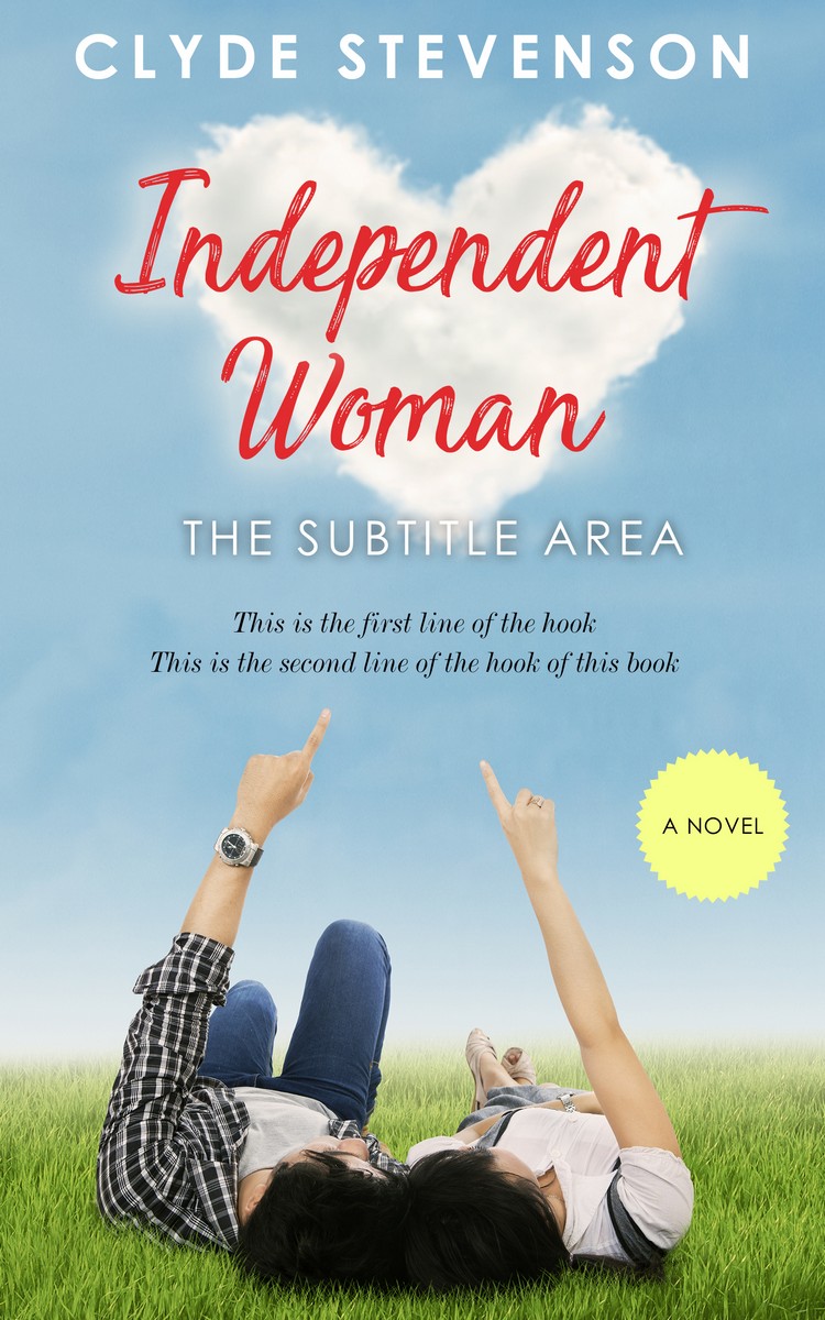 2D view of Premade Romance Book Cover - Rock Blue