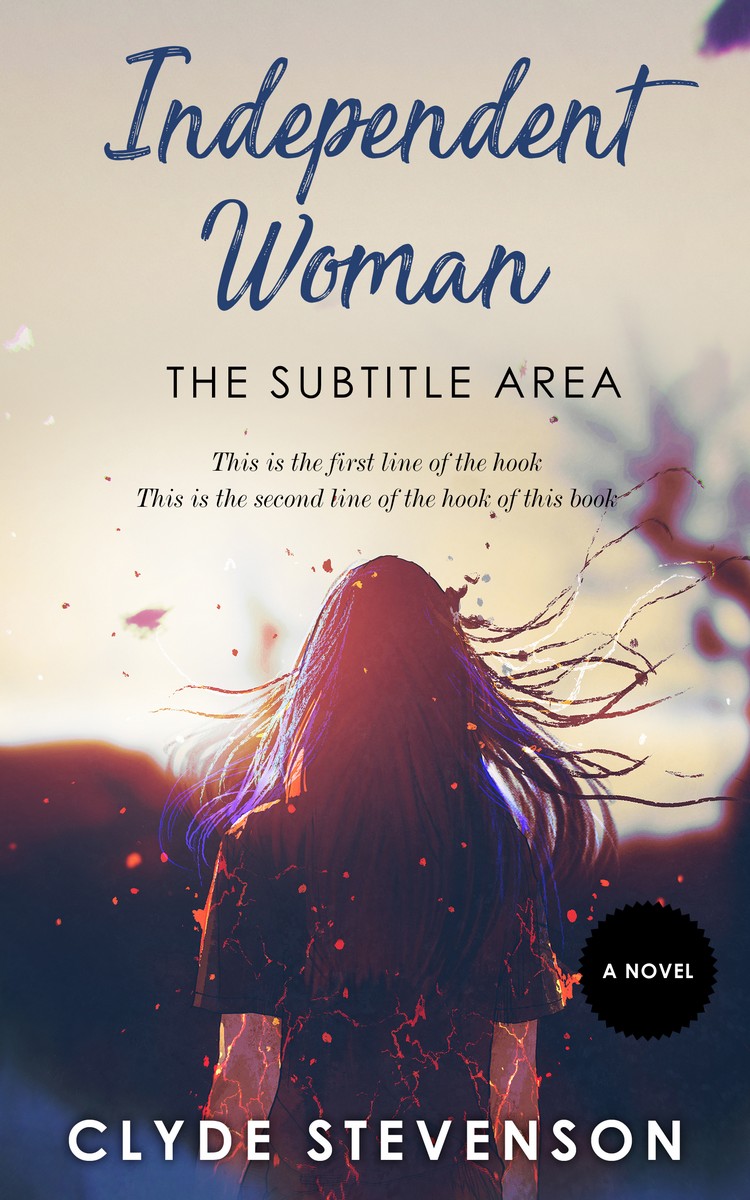 2D view of Premade Teen & Young Adult Book Cover - Ebony Clay