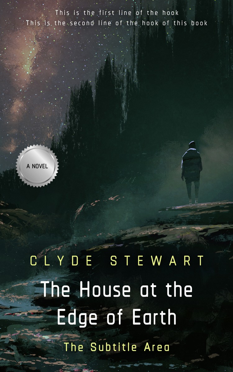 2D view of Premade Mystery & Thriller & Suspense Book Cover - Outer Space