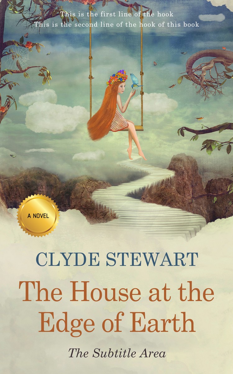 2D view of Premade Fantasy Book Cover - Eagle