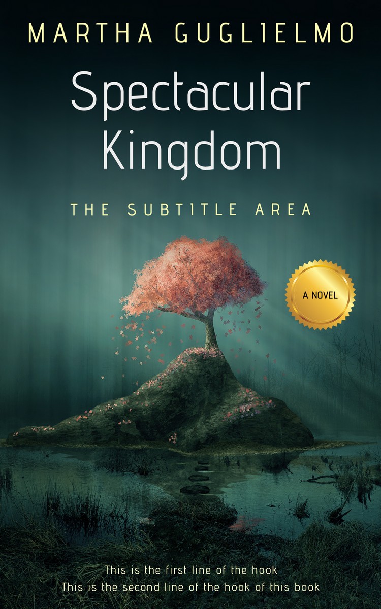 2D view of Premade Mystery & Thriller & Suspense Book Cover - Timber Green