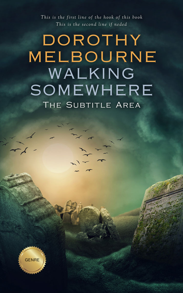 2D view of Premade Fantasy Book Cover - Mirage