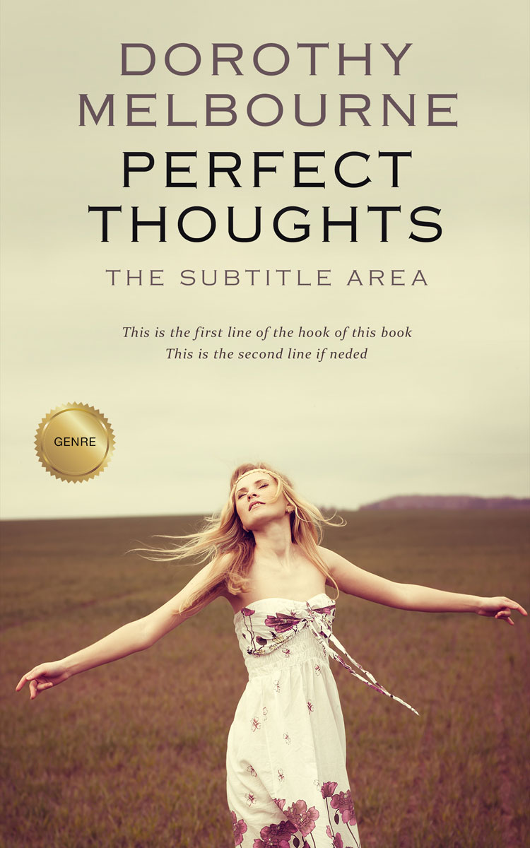 2D view of Premade Self-Improvement & Self-Help Book Cover - Beryl Green