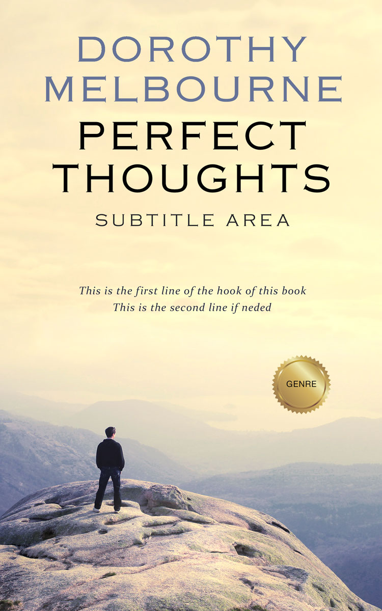 2D view of Premade Literary Fiction Book Cover - Double Spanish White