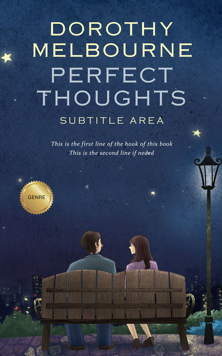 2D view of Premade Romance Book Cover - Pickled Bluewood