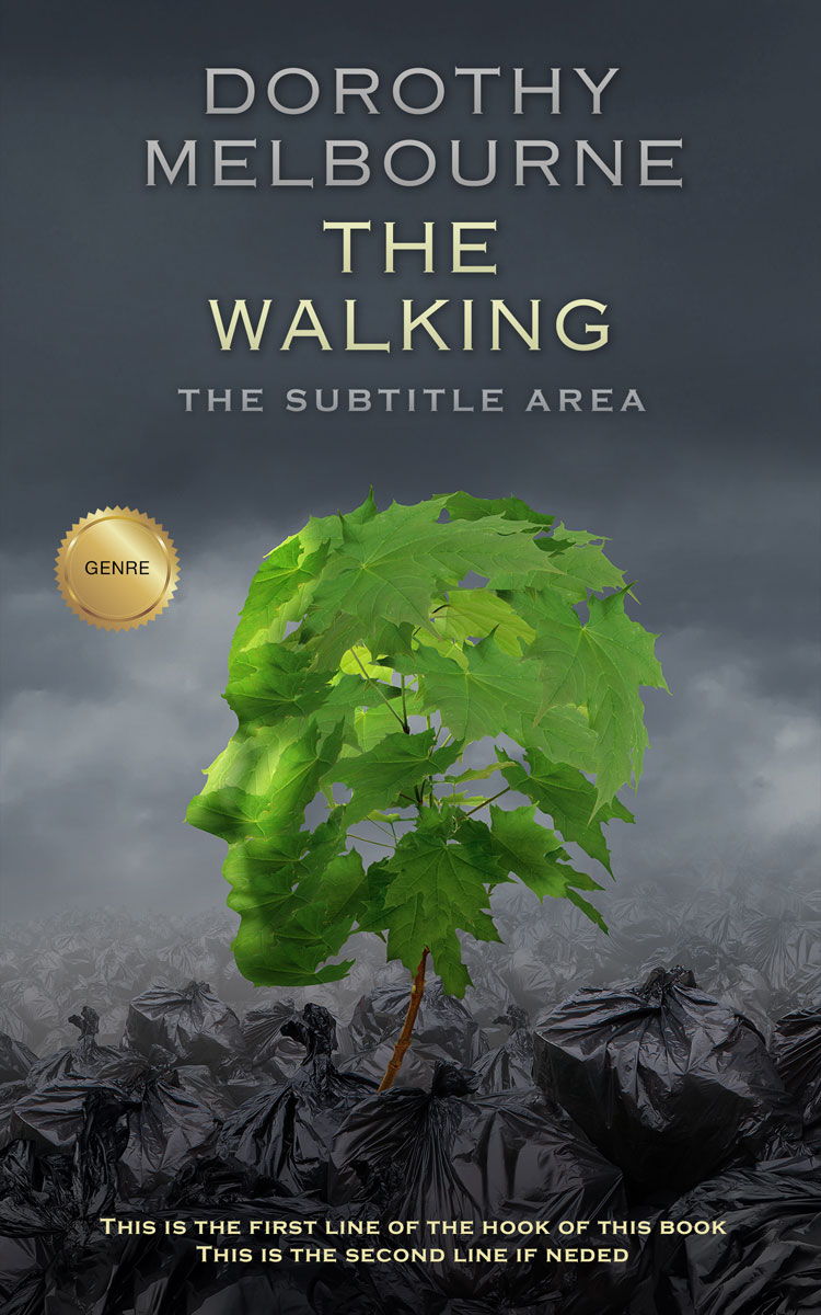 2D view of Premade Self-Improvement & Self-Help Book Cover - Cape Cod