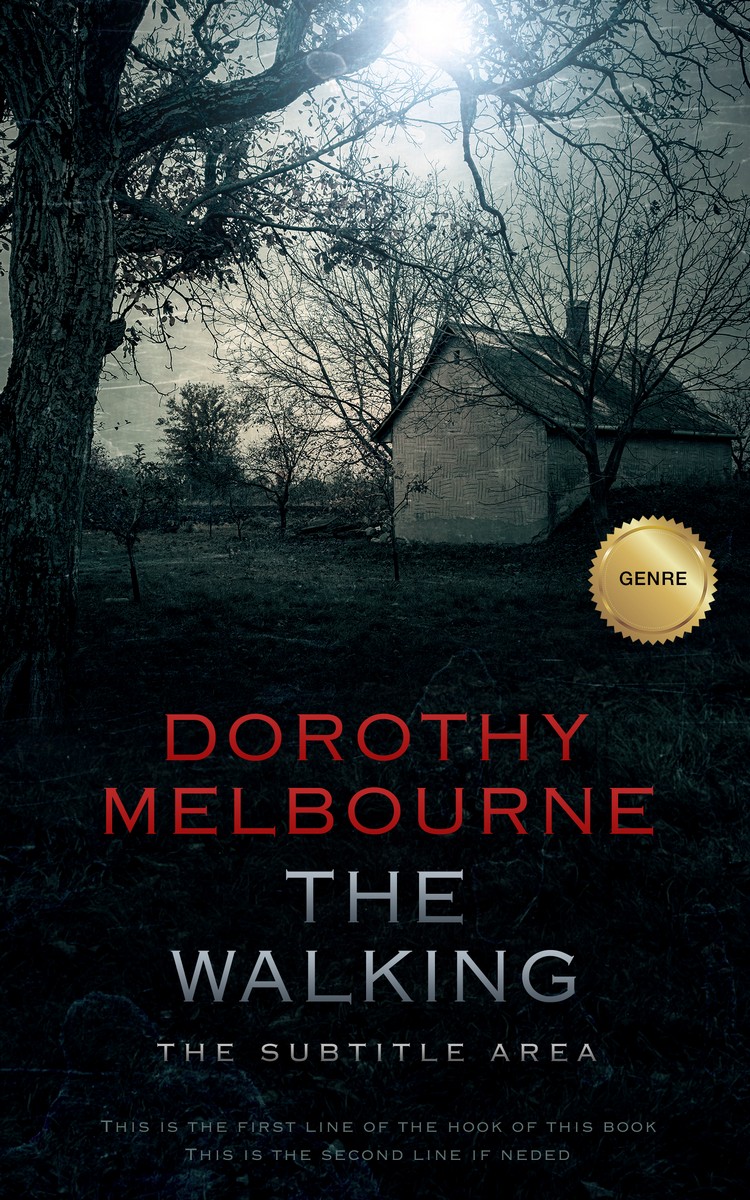 2D view of Premade Horror Book Cover - Silk