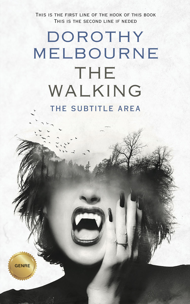 2D view of Premade Horror Book Cover - Gray Nurse