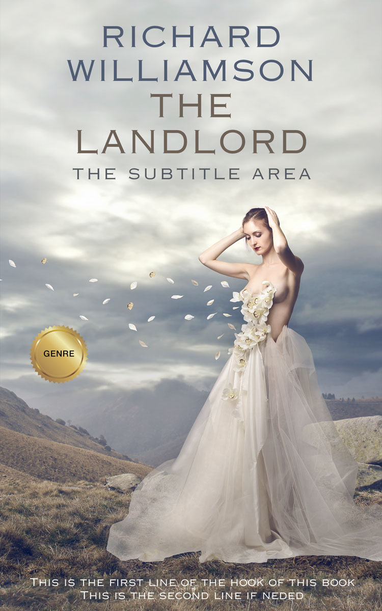 2D view of Premade Surreal Book Cover - Cloud