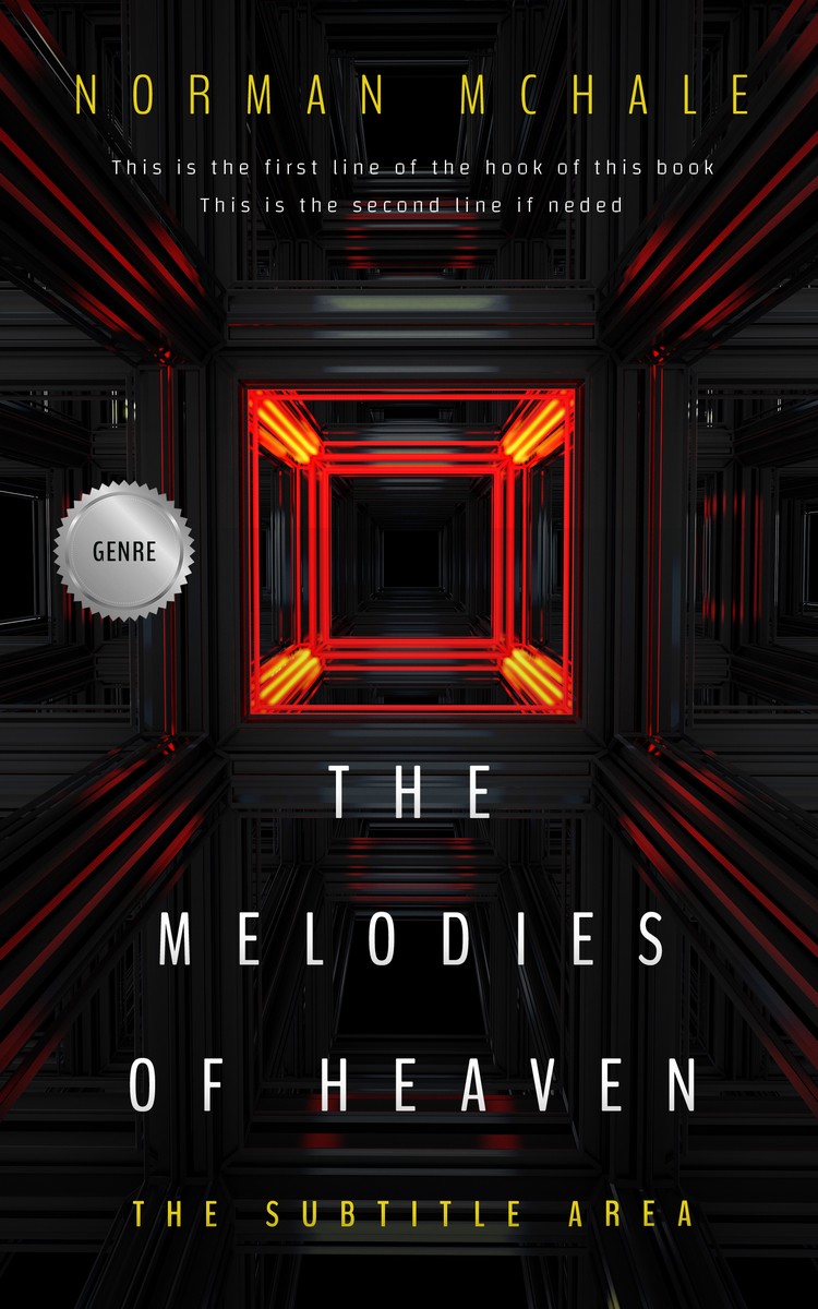 2D view of Premade Science Fiction Book Cover - Cod Gray