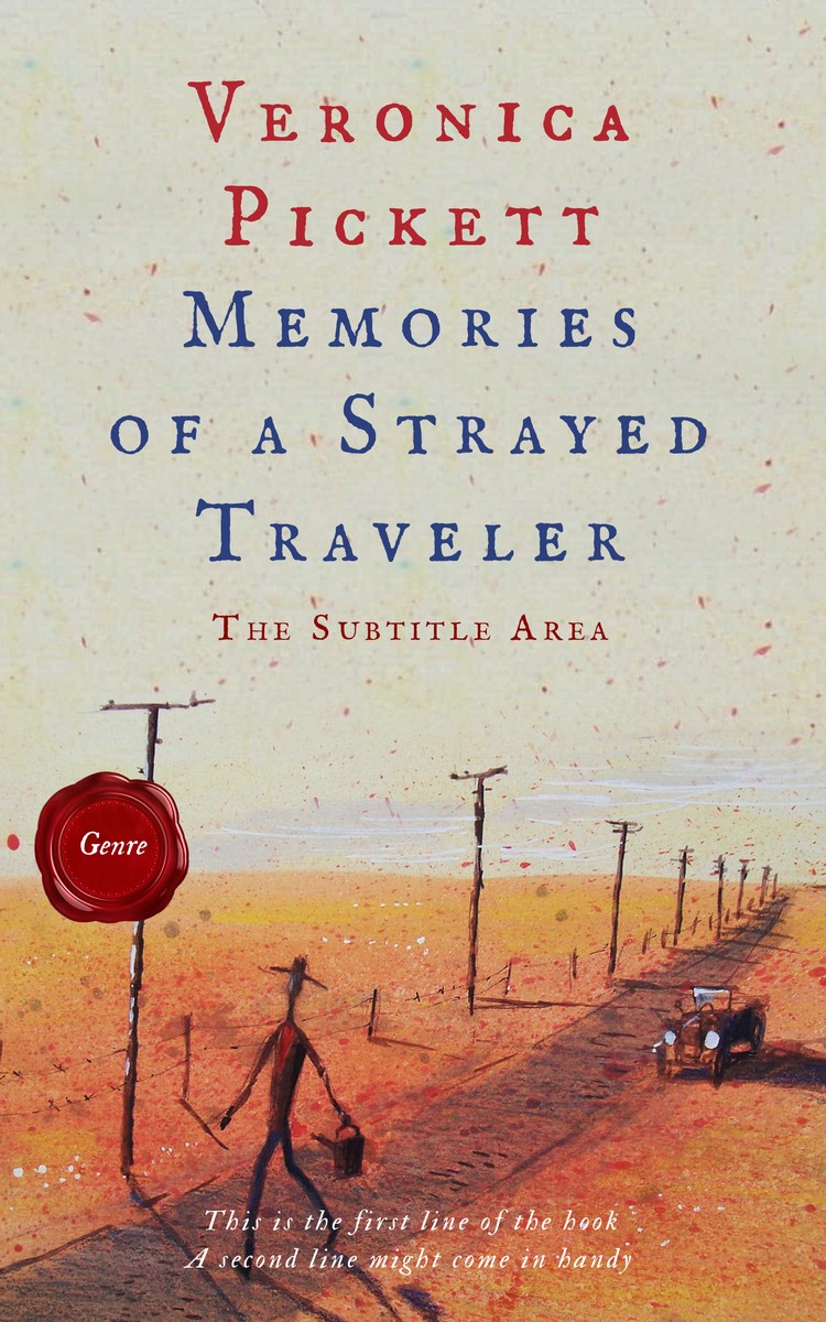 2D view of Premade Travel Book Cover - Sisal