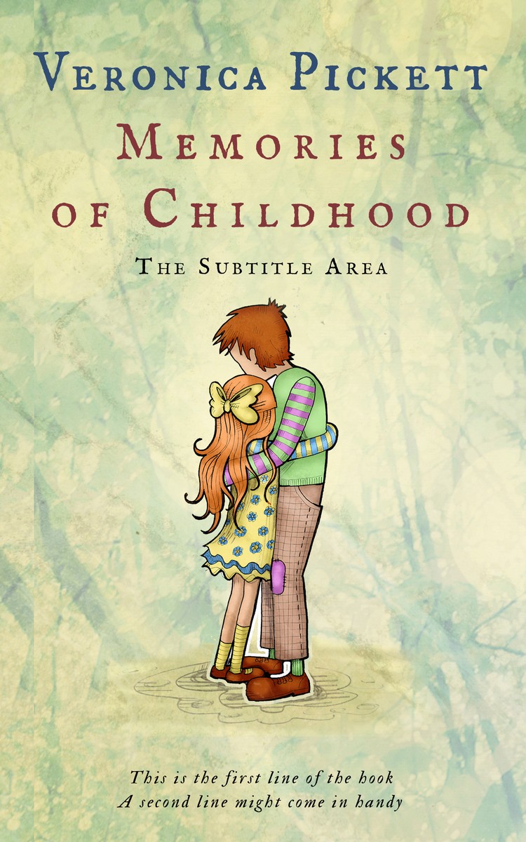 2D view of Premade Teen & Young Adult Book Cover - Beryl Green