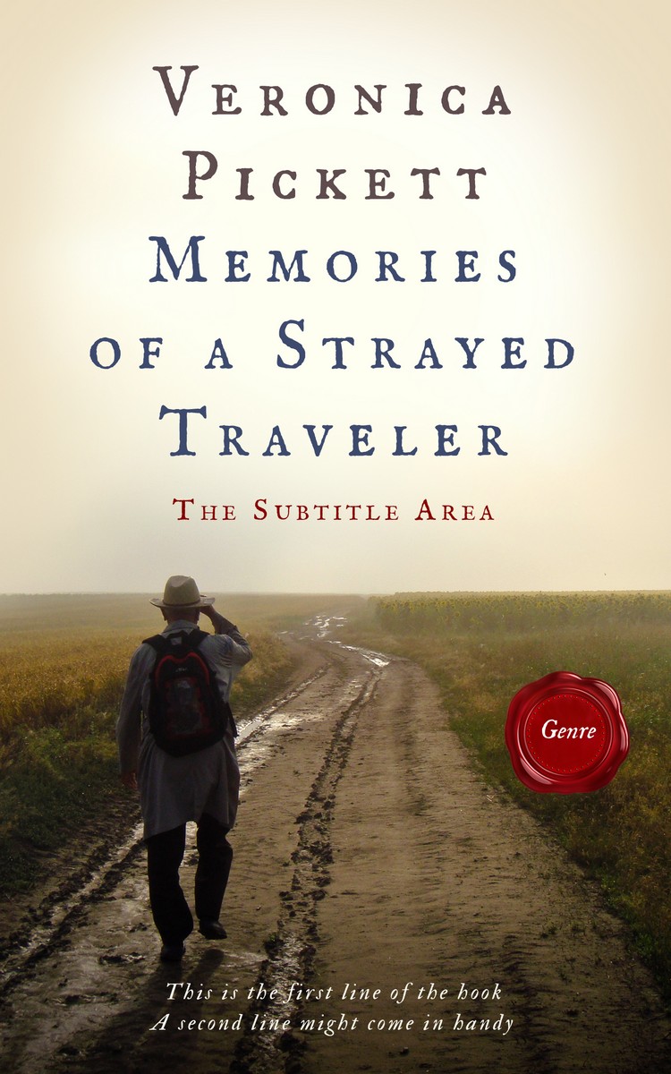 2D view of Premade Western Book Cover - Ecru White