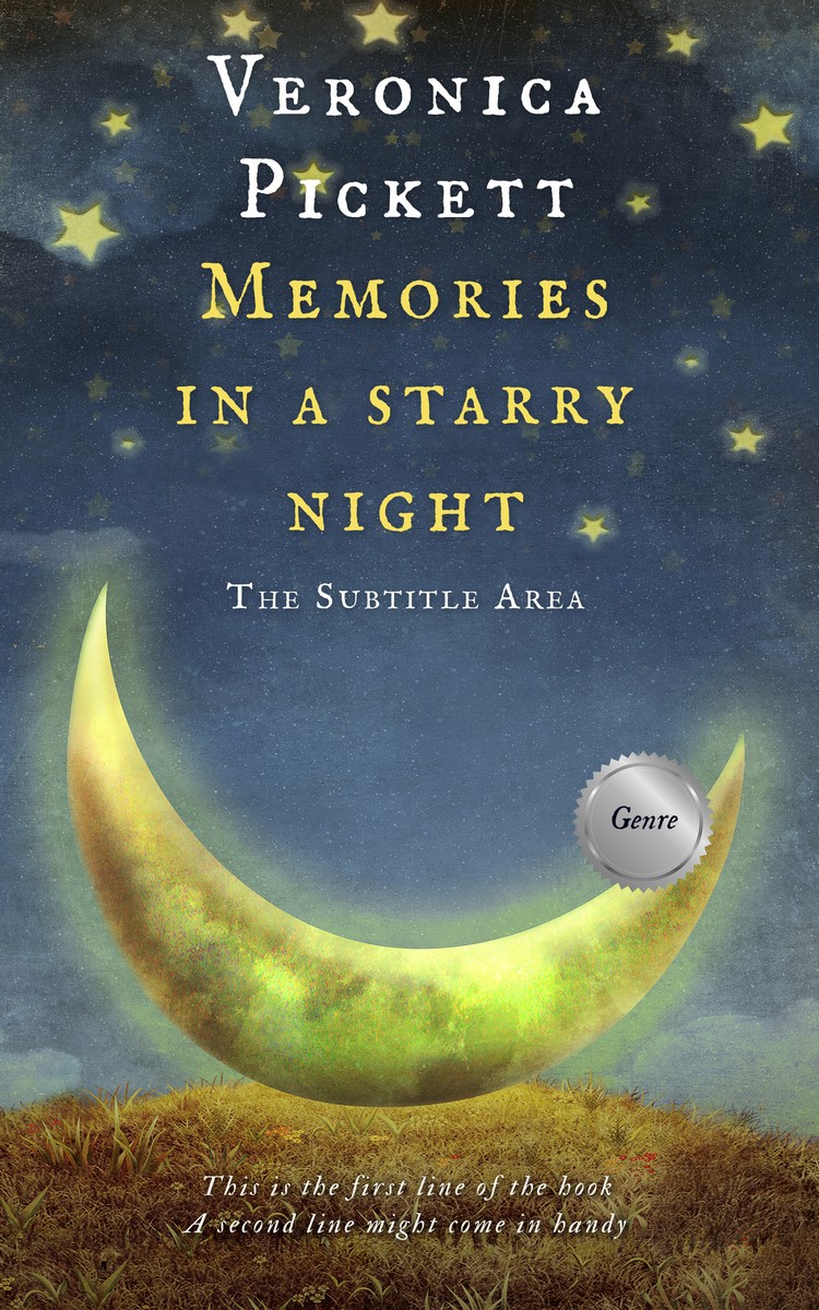 2D view of Premade Abstract Book Cover - Mako