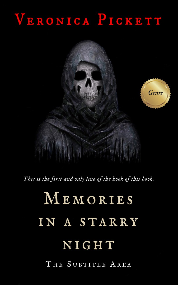 2D view of Premade Horror Book Cover - Woodsmoke