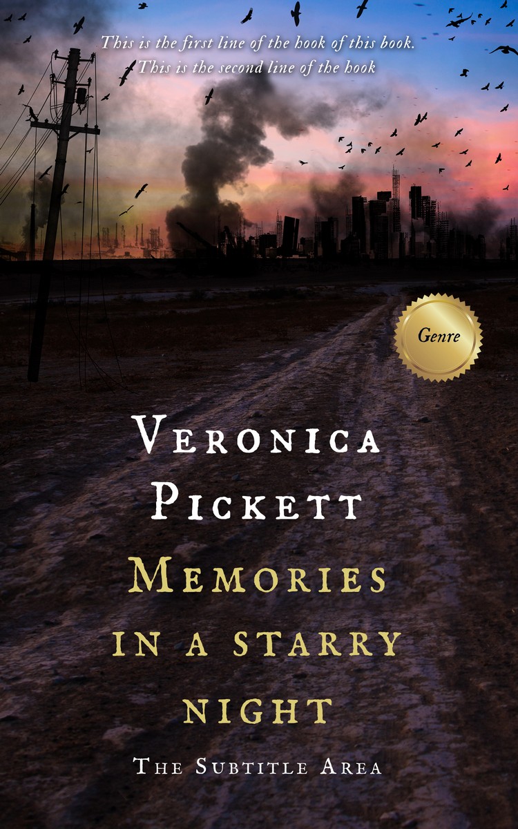 2D view of Premade Apocalyptica Book Cover - Cocoa Brown