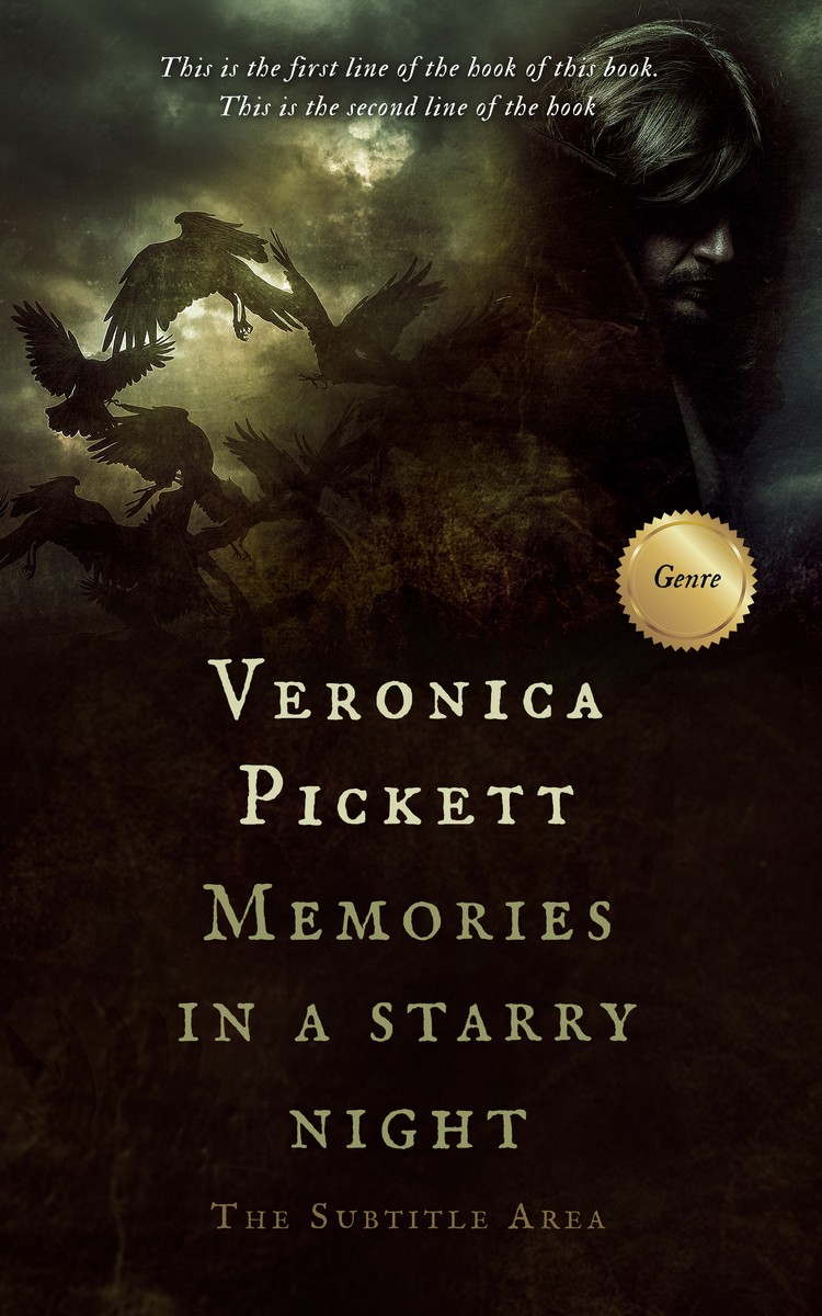 2D view of Premade Fantasy Book Cover - Night Rider