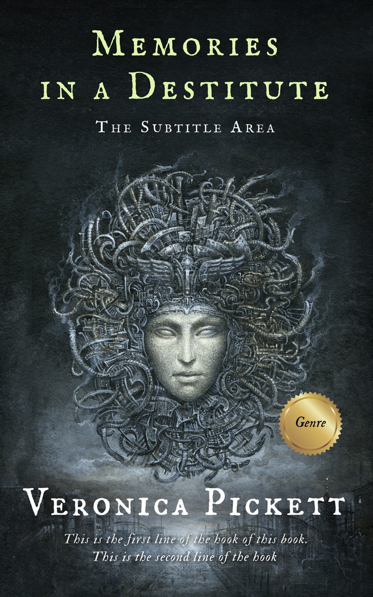 2D view of Premade Horror Book Cover - Outer Space