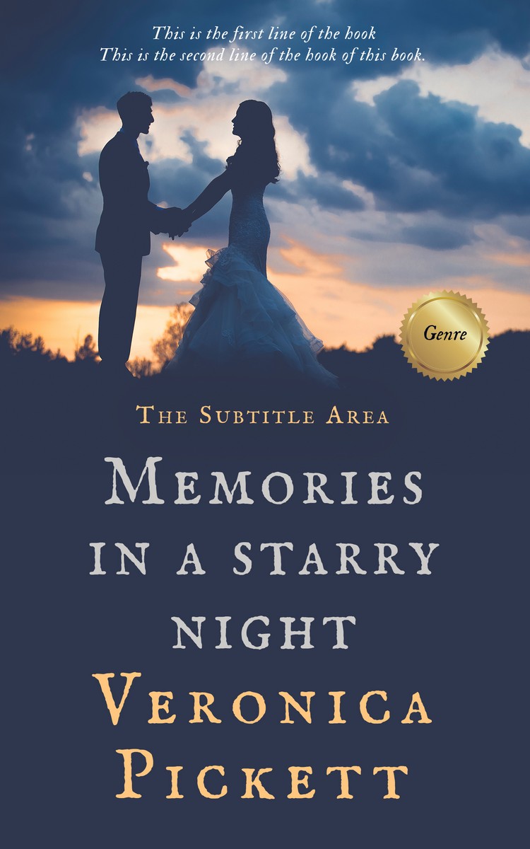 2D view of Premade Romance Book Cover - Pickled Bluewood