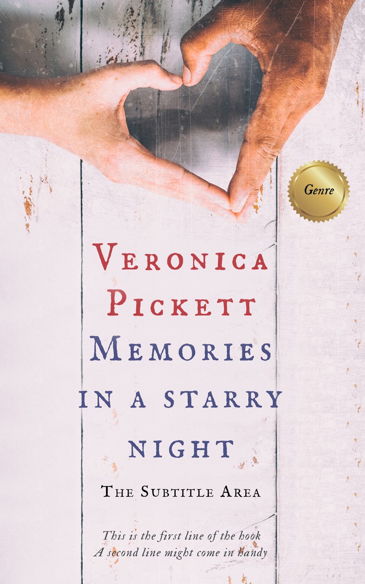 2D view of Premade Romance Book Cover - Soft Peach