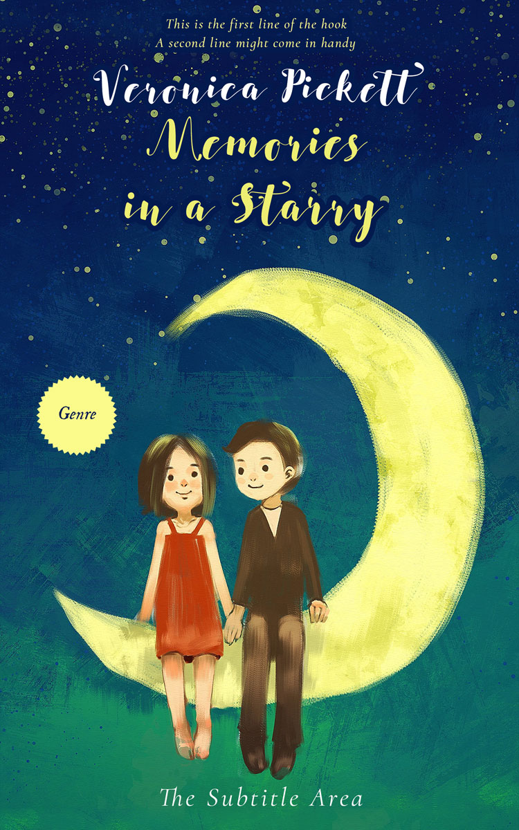 2D view of Premade Romance Book Cover - Eden