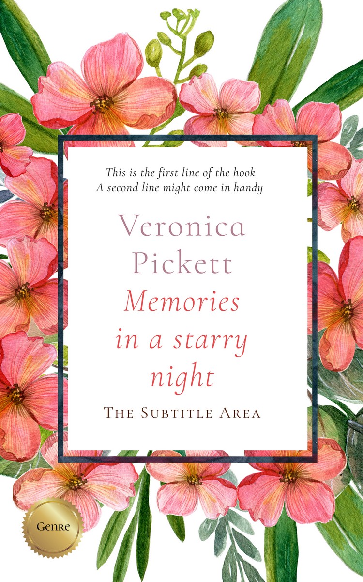 2D view of Premade Poetry Book Cover - Whiskey