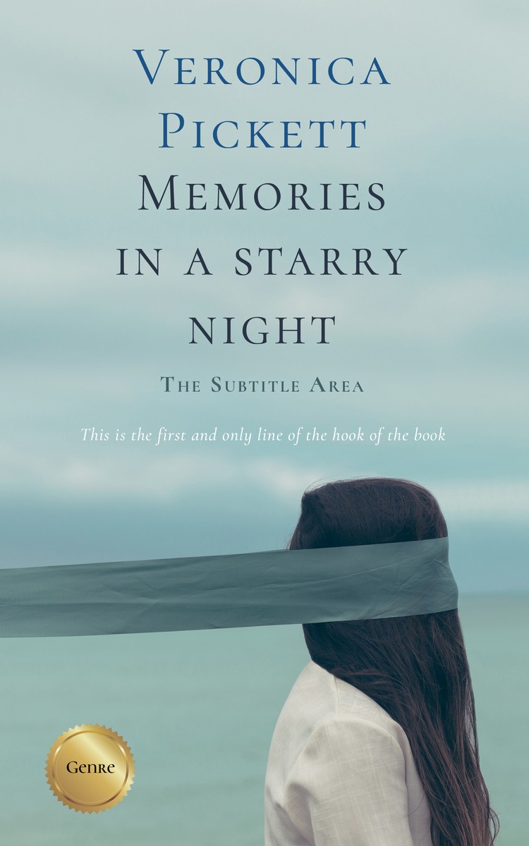 2D view of Premade Abstract Book Cover - Opal