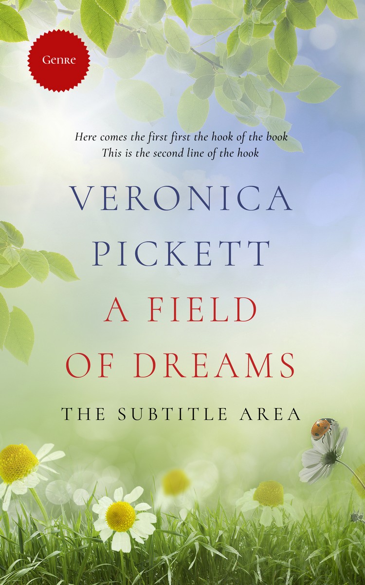 2D view of Premade Nature Book Cover - Pale Leaf