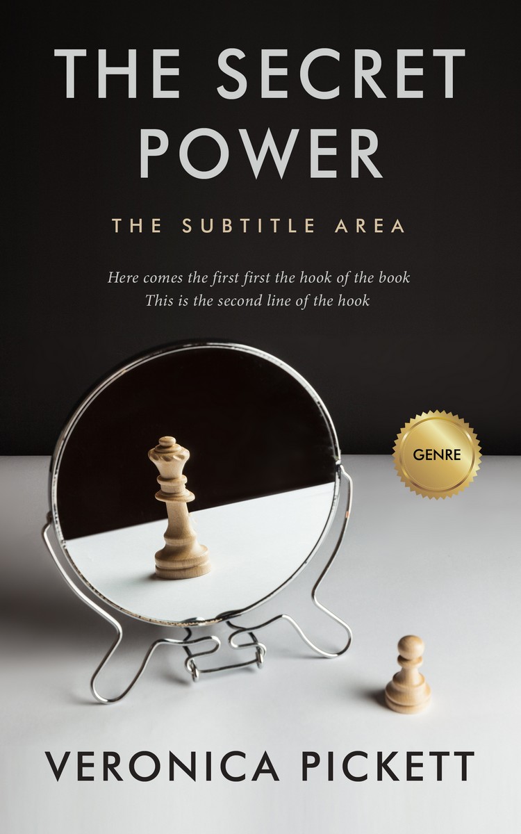 2D view of Premade Self-Improvement & Self-Help Book Cover - Cocoa Brown