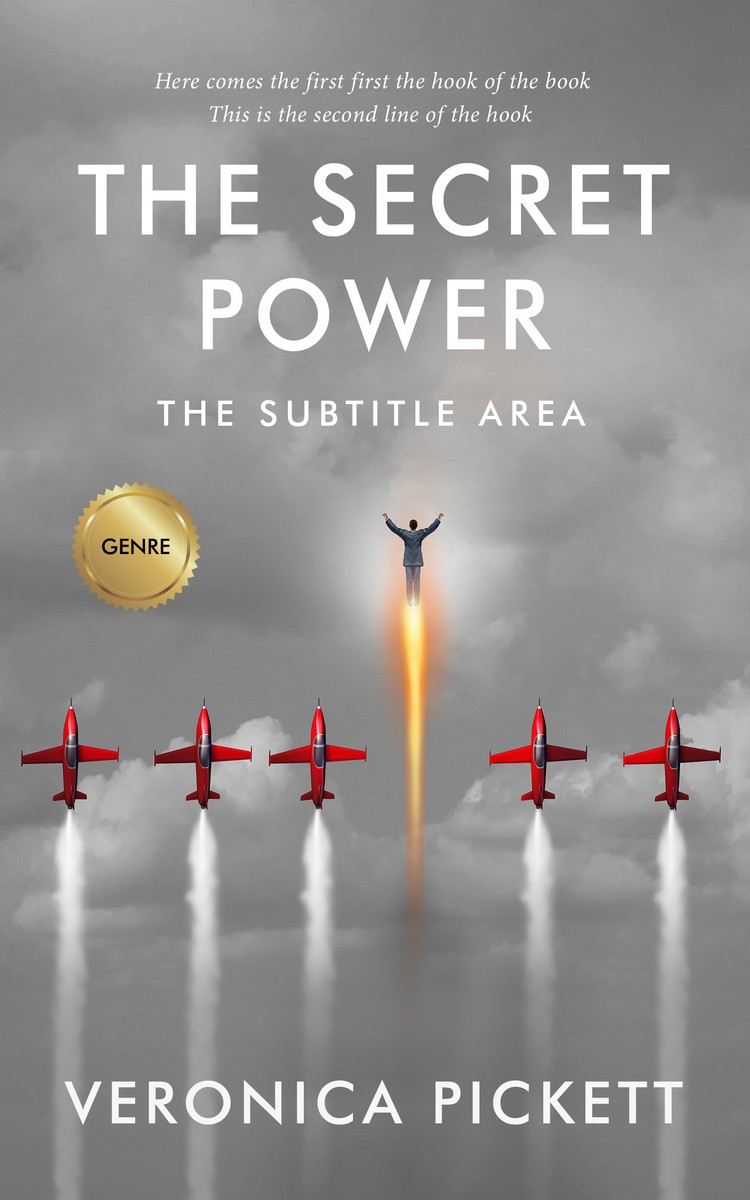 2D view of Premade Self-Improvement & Self-Help Book Cover - Star Dust