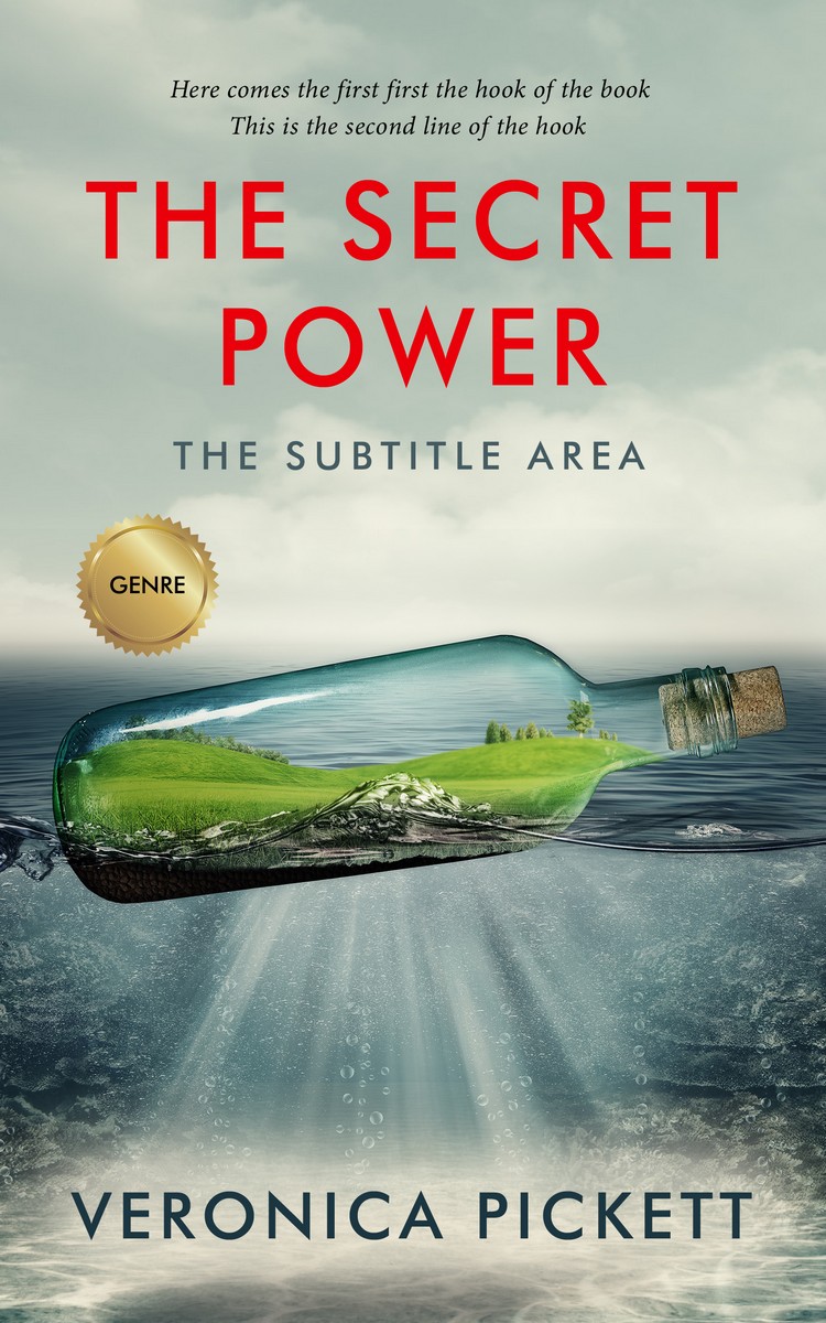 2D view of Premade Surreal Book Cover - Green Spring