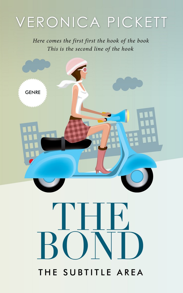 2D view of Premade Chick Lit Book Cover - Tasman