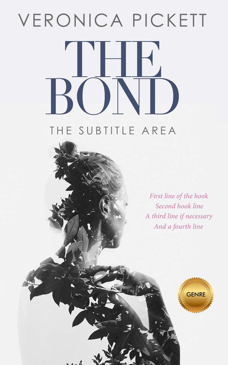 2D view of Premade Abstract Book Cover - Tuna