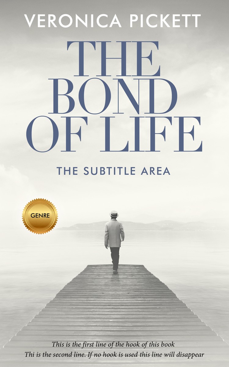 2D view of Premade Historical Book Cover - Quill Gray