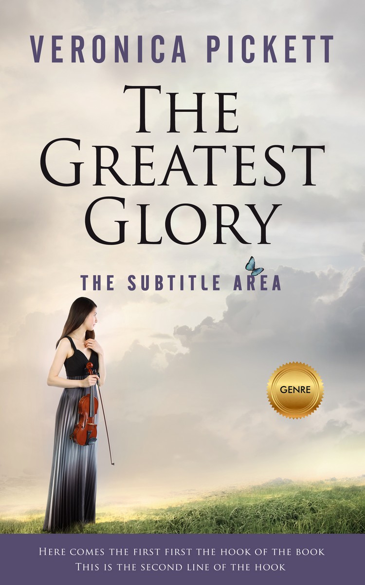 2D view of Premade Fantasy Book Cover - Swirl