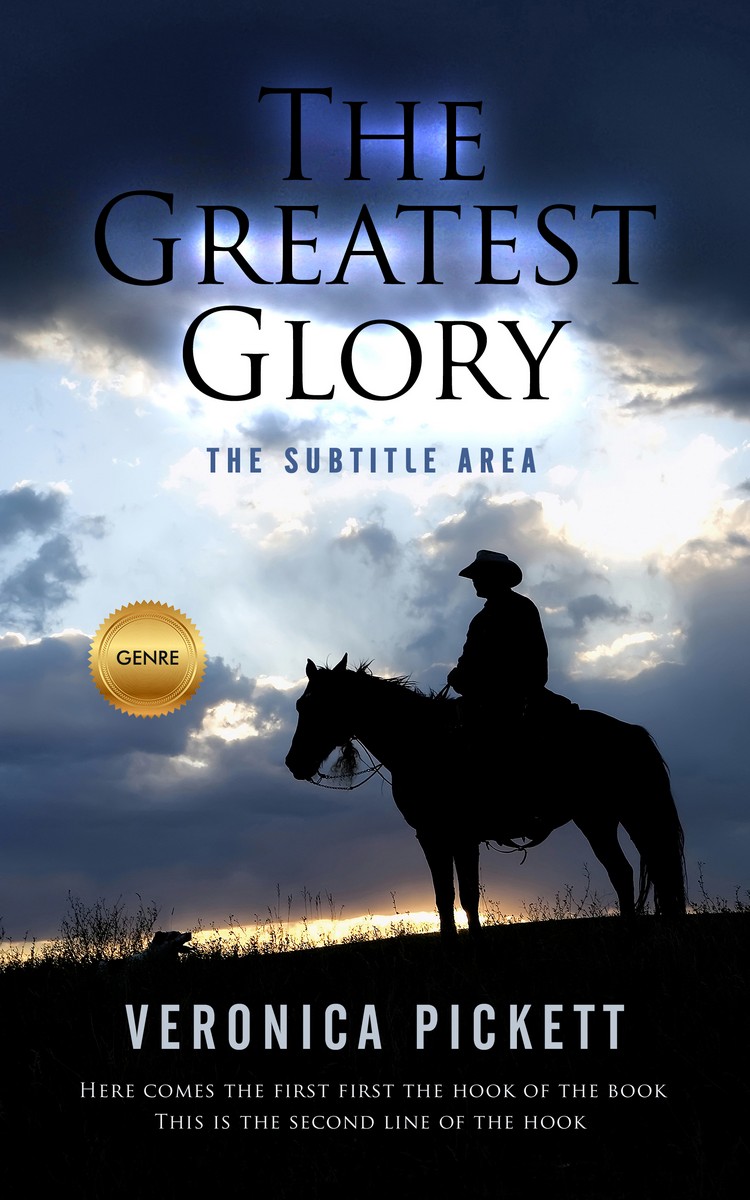 2D view of Premade Action & Adventure Book Cover - Iron