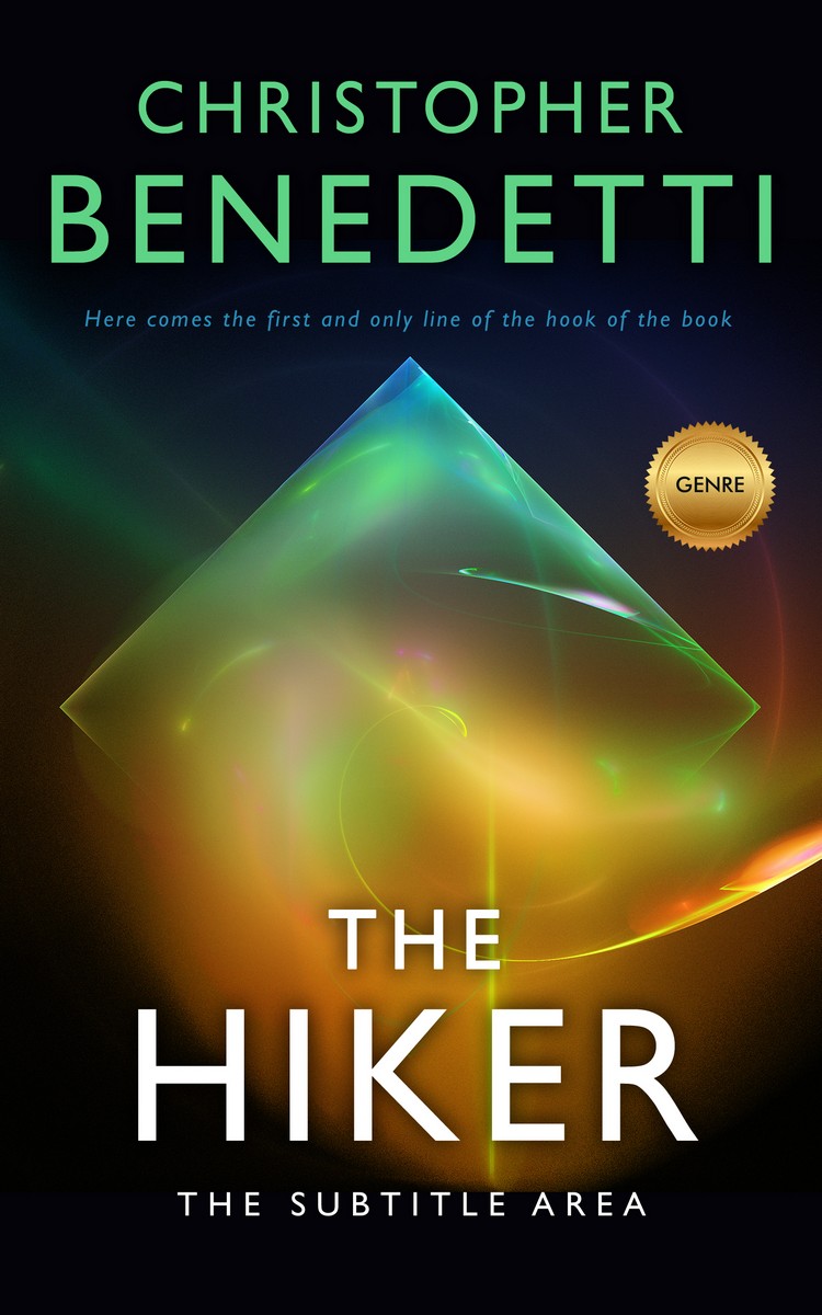 2D view of Premade Abstract Book Cover - Alpine