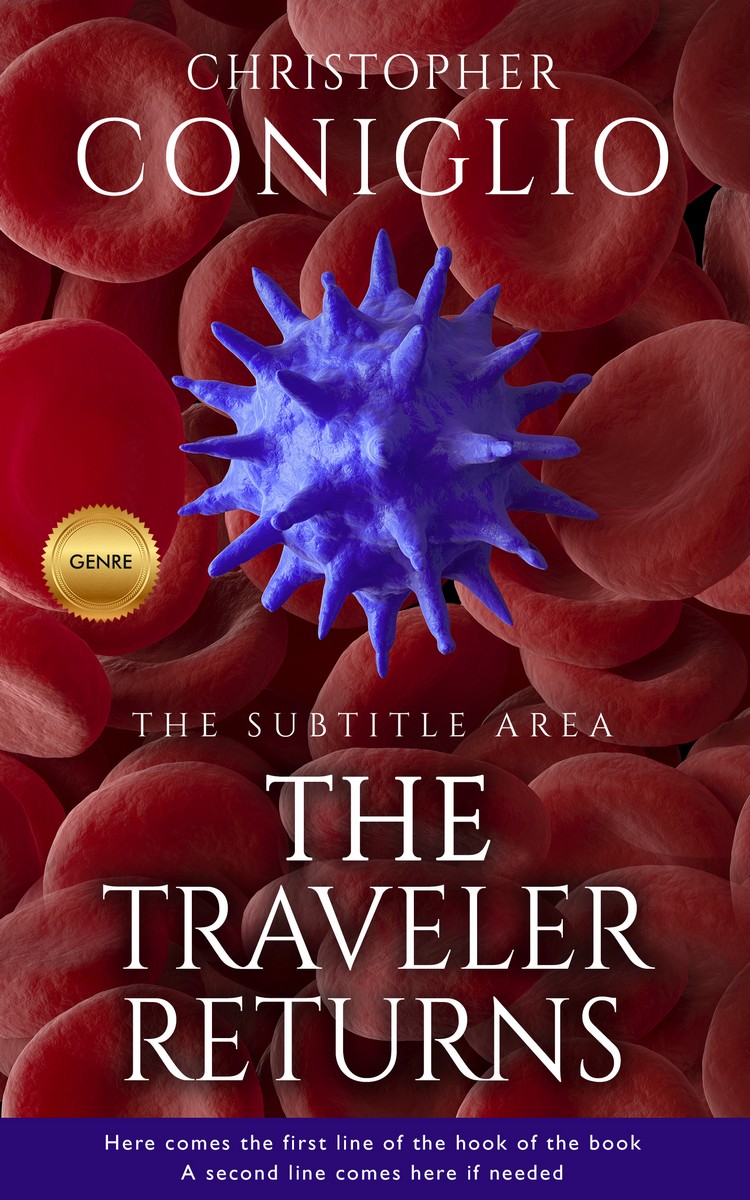 2D view of Premade Medical Book Cover - Cherrywood