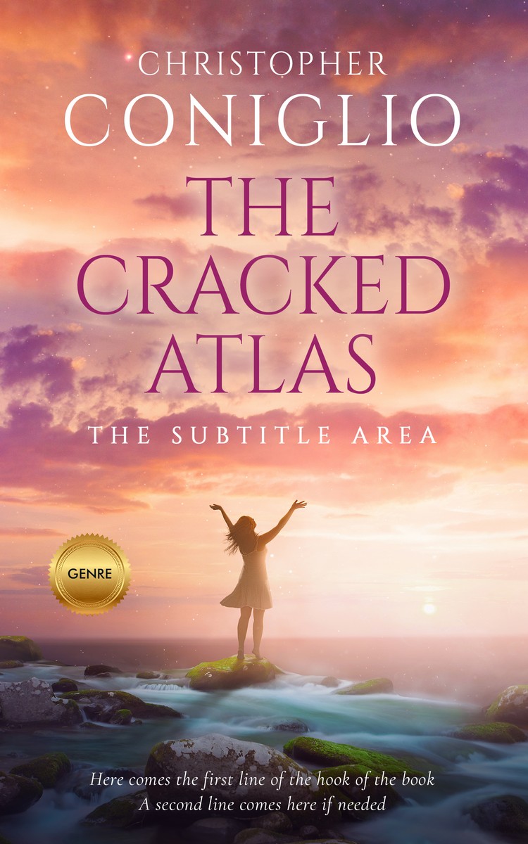 2D view of Premade Self-Improvement & Self-Help Book Cover - My Pink